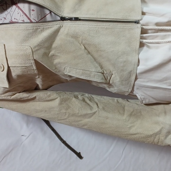 MICHAEL MICHELLE LEATHER JACKET SIZE XL IN A BEAUTIFUL TAN - Picture 2 of 9